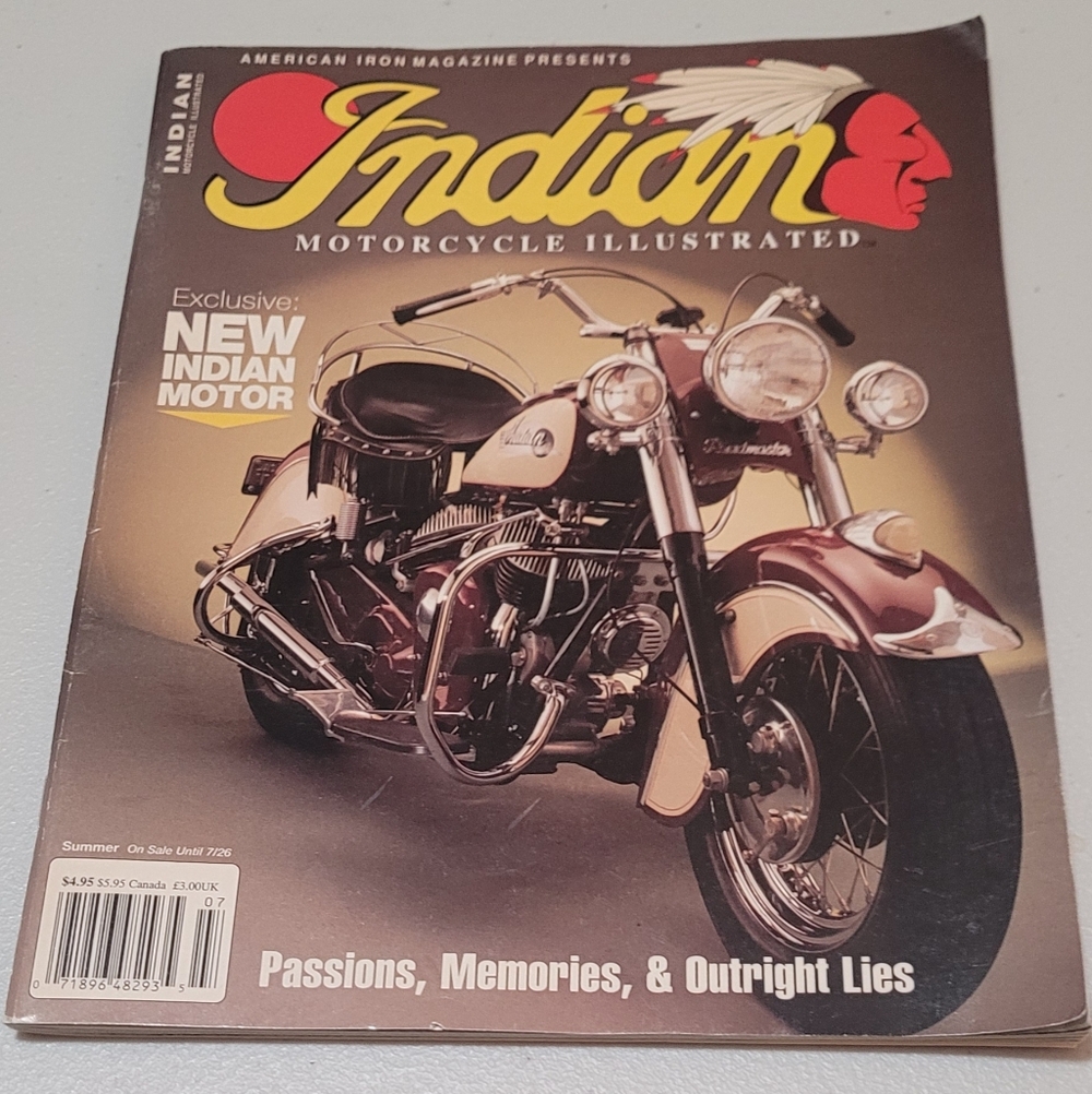 Vintage Magazine INDIAN MOTORCYCLE ILLUSTRATED Summer 1994 Hap Jones 1927 Prince
